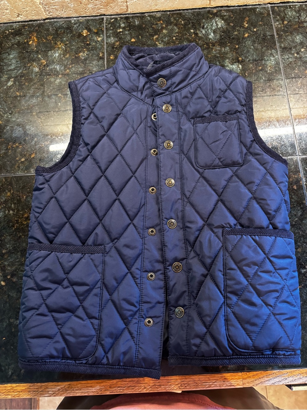 Quilted Navy Kids' Vest - Sleeveless Jacket Janie and Jack NWOT